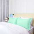 thumbnail image 2 of Unique Bargains Pillowcases Soft Microfiber Pillow Shams Set of 2 Standard Mint Green, 2 of 8