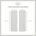 thumbnail image 5 of Exclusive Home Bliss Room Darkening Room Blackout HIdden Tab Top Curtain Panels, 54"x84", Silver, Set of 2, 5 of 7