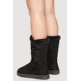 thumbnail image 3 of Women's Faux Fur Lined Button Loop Side Mid-Calf Platform Boots, 3 of 3
