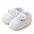 thumbnail image 2 of LYHaoo Classic Baby Sneakers Toddler Shoes For Learning To Walk Ideal For Soft Rubber Sole For Indoor And Outdoor Activities Sizes 5 Toddler White(6-12 Months), 2 of 6