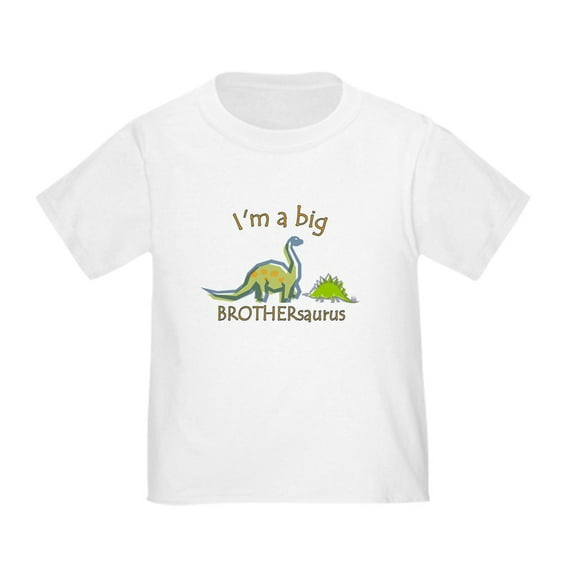 CafePress - I'm A Big Brother Dinosaur Toddler T Shirt - Cute Toddler T-Shirt, 100% Cotton