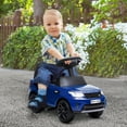 thumbnail image 2 of Qaba Voiture Électrique 6 V Homologuée Land Rover pour Enfants avec Musique, Klaxon, Bleu, 2 of 9