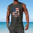 thumbnail image 2 of XUNKUSGA USA 250Th Anniversary Tank Tops Men Summer Casual Sleeveless Shirts for Men Classic Loose Crewneck Independence Day Mens Tank Top for Workout,Dark Gray, 2 of 5