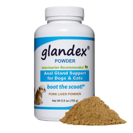 Glandex Anal Gland Supplement Powder with Pumpkin and Fiber for Dogs and Cats, 5.5oz Pork