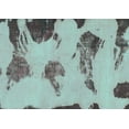 thumbnail image 1 of Ahgly Company Machine Washable Indoor Rectangle Abstract Turquoise Blue Modern Area Rugs, 5' x 8', 1 of 4