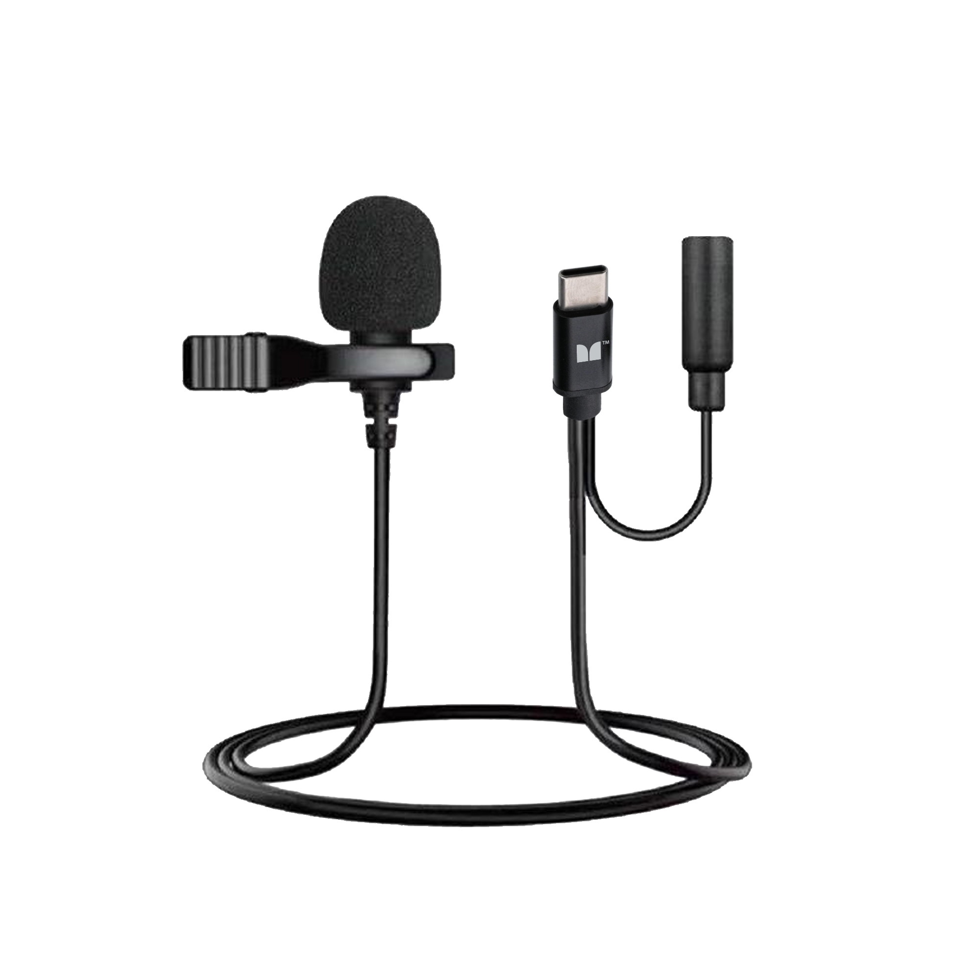 Monster Lavalier Clip-on Microphone, Mic For Type-C USB Ports, Universal Device Support - image 4 of 5