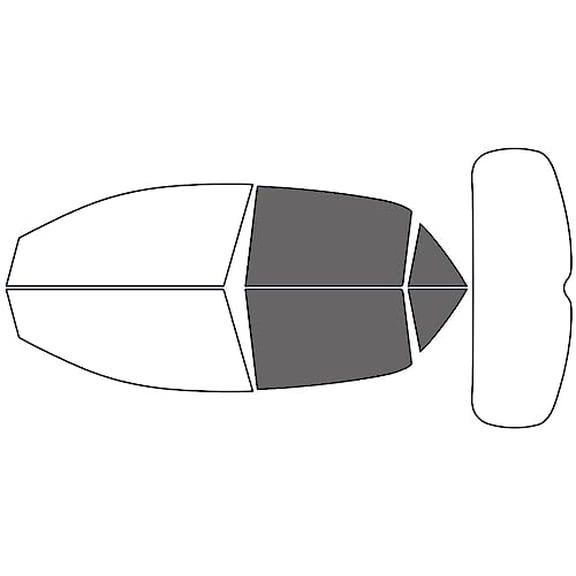Rvinyl Window Tint Kit Compatible with Kia Rio 2018-2023 (Hatchback) - Back Precut Kit - 35%