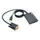 Tripp Lite USB Audio Power VGA HDMI 1080p Convertisseur d'Adaptateur de Composant VGA vers HDMI vers - Convertisseur Vidéo - VGA - HDMI - Noir – image 1 sur 5