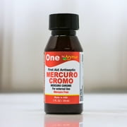 Arymar Mercuro Cromo Chrome First Aid Antiseptic Solution for Minor Cuts, Scrapes, and Burns, 3 Pack - 1 Fl Oz Each