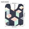 thumbnail image 5 of Yayeee Bath Rug for Bathroom Floor Non Slip Contour Fluffy Soft Absorbent Mat, 20"x24", Black Cubes, 5 of 7