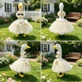 thumbnail image 5 of SHENGXINY Porch Goose Outfit, Romantic Bridal Tulle Tutu Dress Goose Clothes for Backyard Wedding Patio Decor White 23 in, 5 of 6