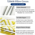 thumbnail image 4 of Decorative Throw Pillow Covers Set of 4 Yellow Pillow Covers 20x20 inchThrow Pillow Cases Linen Pillow Case，Modern Farmhouse Outdoor Pillow Covers for Couch Sofa Living Room Bed Car, 4 of 6