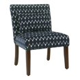 thumbnail image 1 of HomePop Fauteuil d'Appoint en Tissu Transitionnel avec Coussin Bleu Texturé, 1 of 12