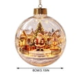 thumbnail image 5 of WDOBM Christmas Decorations, 6 PCS Glowing Christmas Story Ornament, Light-Up Christmas Story Ornament Warm LED Mini Scene Decor, Winter Holiday Gift Favor, 5 of 9