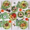 thumbnail image 6 of DAZLUTE 200pcs Soccer Paper Plates and Napkins Disposable Tableware Set for Soccer Themed Decorations, 6 of 9