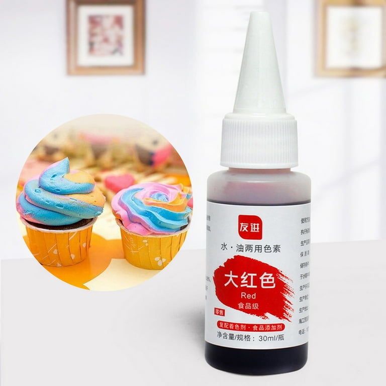 Ximi 1 Bottle 30ml Coloring Matter Synthetic Versatile Dissolved Liquid Food Coloring Pigment Ingredient Household Supplies, Black