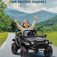 thumbnail image 4 of Garvee 12V Kids Ride on Car with Remote Controller, for Children 3-6 Years, Black, 4 of 7