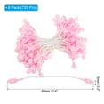 thumbnail image 2 of Uxcell 5mm Double Heads Flower Stamen, Artificial Lavender Flower Pistil Matt for DIY Christmas Decor, Pink 720 Pcs, 2 of 5