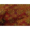 thumbnail image 4 of oneOone Cotton Poplin Brown Fabric Batik Craft Projects Decor Fabric Printed By The Yard 42 Inch Wide, 4 of 4