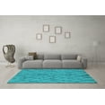 thumbnail image 3 of Ahgly Company Indoor Rectangle Oriental Turquoise Blue Industrial Area Rugs, 4' x 6', 3 of 4