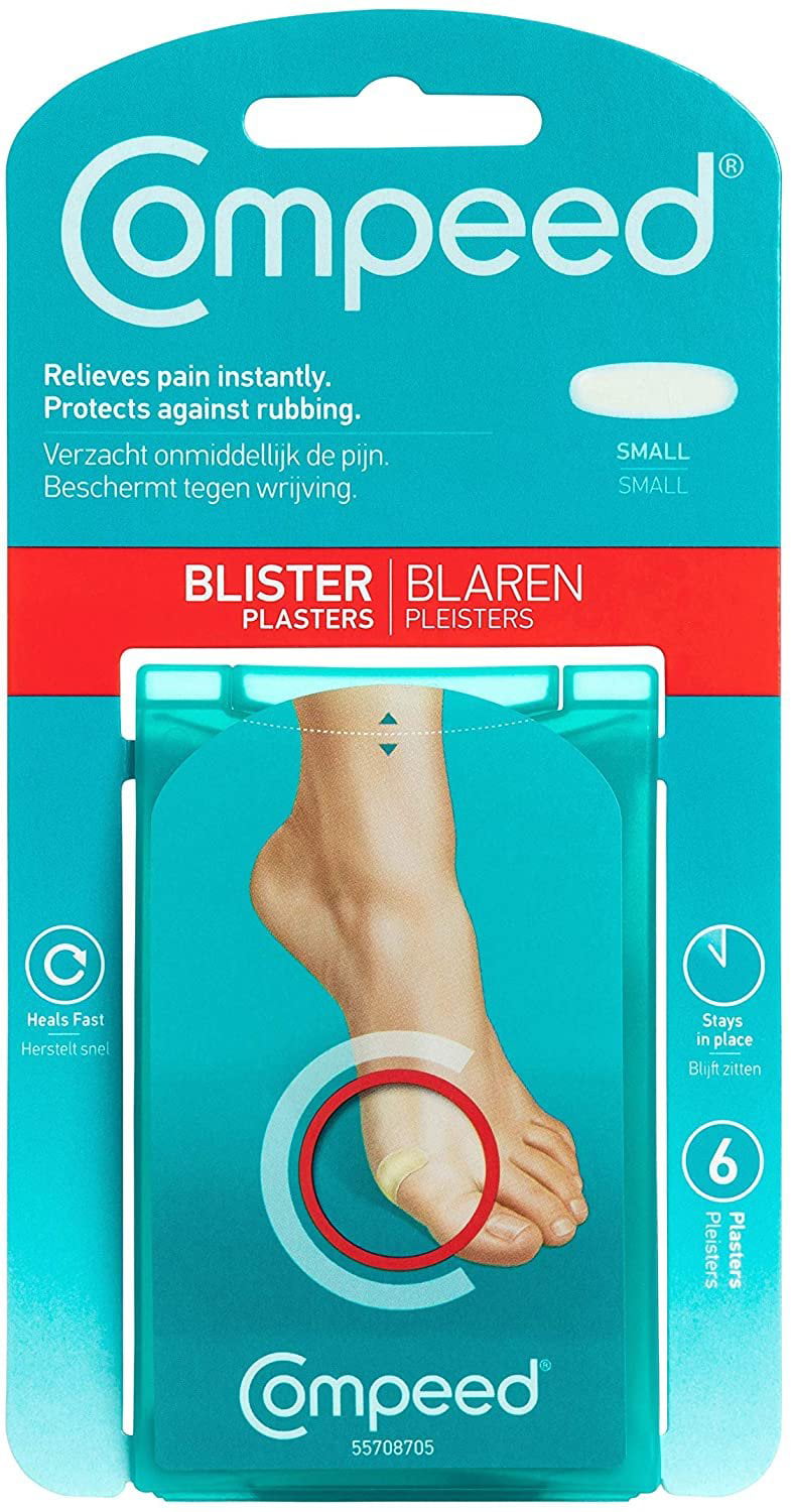 Ciro vloeiend pion Compeed Advanced Blister Care 6 Count Small Pads 2 Pack, Hydrocolloid  Bandages, Heel Blister Patches, Blister on Foot, Blister Prevention &  Treatment Help, Waterproof Cushions - Walmart.com