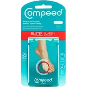 Compeed Advanced Blister Care 6 Count Small Pads 2 Pack, Hydrocolloid Bandages, Heel Blister Patches, Blister on Foot, Blister Prevention & Treatment Help, Waterproof Cushions