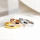 thumbnail image 3 of 2mm 4mm 6mm Tungsten Wedding Bands Ring for Women Men Rose Gold/Silver/Gold/Black Polished Slim Engagement Promise Rings Comfort Fit Size 4-13, 3 of 4