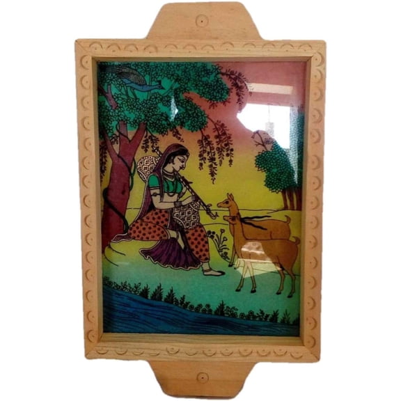 India Meets India Handicraft Wooden Serving Tray Serving Platter, Best Gifting, Made By Awarded Indian Artisan