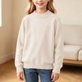 thumbnail image 2 of KICILVS Girls Sweaters Long Sleeve Crew Neck Jumper Tops Cute Fall Winter Knit Cozy Knitted Warm Soft Sweater Pullover 1-3 Years, 2 of 9