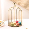 thumbnail image 3 of Organizador de cosméticos con forma de jaula para pájaros de estilo nórdico, estuche familiar para exhibir postres Una sola capa, 3 of 8
