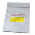 thumbnail image 1 of Bolsa de seguridad para batería LiPo RC de 30cm x 23cm, saco de carga, paquete de ahorro plateado, 1 of 1