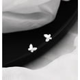 thumbnail image 2 of Solid 925 Sterling Silver Tiny Butterfly Earrings Studs for Women Teens Tiny Studs Earrings, 2 of 7