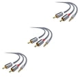 thumbnail image 3 of Methold RCA Cable de Audio Jack 3,5 a 2 RCA Cable 3,5mm Jack a 2RCA Splitter Cable para TV PC amplificadores DVD Cable de altavoz Type7 NO7, 3 of 6