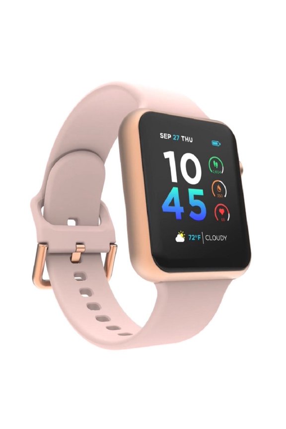 Restored iTouch Air 4 Smartwatch: Rose Gold Case With Blush Silicone Strap 41mm