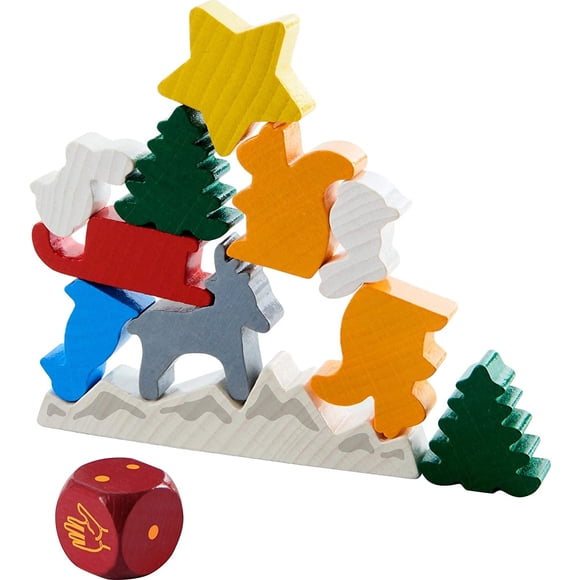 HABA Animal Upon Animal Christmas Edición limitada Juego de apilamiento de madera en lata HABA HABA