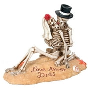 SUMMIT COLLECTION Beach Lovers - Love Never Dies Collectible Skeleton Themed Figurine
