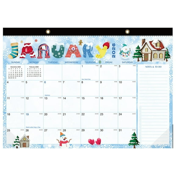 Gnwei Desk Calendar 2026-2027, 24-Month from 2026 Jan. - 2027 December, 17.7"x12.8" Large Monthly Desk Planner with Corner Protectors, Large School Year Desk Wall Calendar