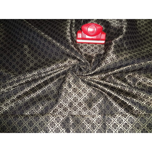 Brocade Black x mettalic Gold Color 44quot;