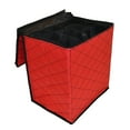 thumbnail image 2 of Simple Living 48ct Red and Black Quilted Zip Up Christmas Ornament Storage Tub, 2 of 3
