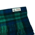 thumbnail image 3 of Unisex Winter Scottish Stewart Plaid Scarves Wool Feel Super Soft Luxurious Scarf - Green, 3 of 3
