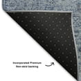 thumbnail image 5 of Addison Rugs Mayfield Premium Machine Washable Traditional Global Blue Rectangle Rug, 8' X 10' Machine Washable Traditional Global Blue Oversized Sherpa Throw Blanket, 5 of 6