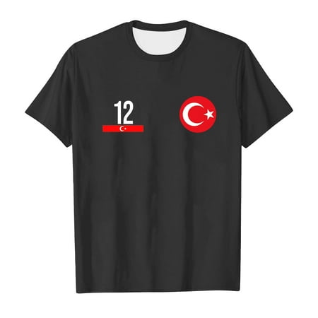 

FANDANIV Girls Shirts Tops Clothes Toddler Soprt Boys Turkey Sport Prints Short Sleeve T Summer Blouses Tshirt Party Tee