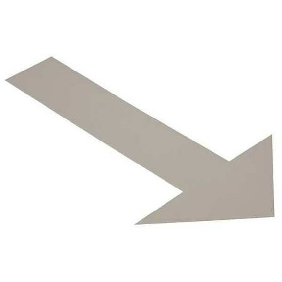 MIGHTY LINE ARROW10GRY Ind Floor Tape Markers,Arrow,Gray,PK50