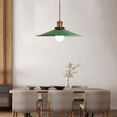 thumbnail image 4 of Retro Green Metal Iron Pendant Light Fixture, Industrial Style Vintage Pendant Lamp, Simple Pendant Lighting for Over Kitchen Sink Island Dining Room Table Bar Counter Laundry Room Entrance, 4 of 7