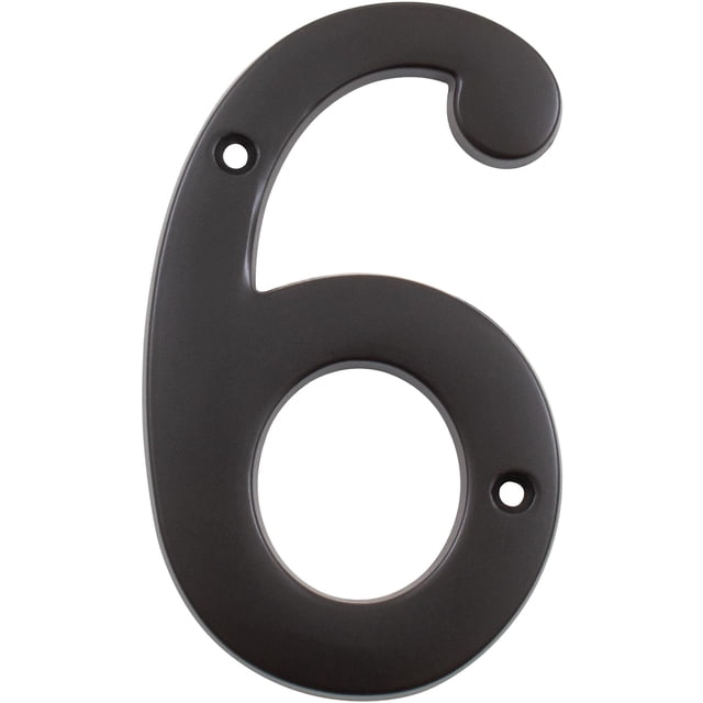 Número de Casa 6 Stone Harbor Hardware 10 cm Bronce Aceitado