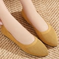 thumbnail image 6 of Domzle Women Comfortable Casual Flats: Lightweight & Anti-Slip for Outdoor Walking - Soft Insole & Breathable Knit for Confidence - Women Yellow, 6 of 6