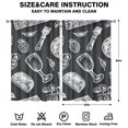 thumbnail image 2 of Kitchen Food Colorful Cooking Chef Curtains-blackout Curtains Bedroom Decor Living Room Darkening Grommet Window Drapes 2 Panels Set 52"x 84", 2 of 2