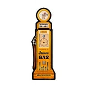 Busted Knuckle BUST122 7 x 24 in. Passmore Gas Pump Custom Metal Shape Sign