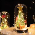 thumbnail image 5 of Adorno de cristal de Navidad, decoración de Navidad, alce de pino, adornos de santa para fiestas de navidad, dormitorio, decoración de dormitorio, suministros de regalo para fiestas de cumpleaños, San Feliz Sencillez, 5 of 5