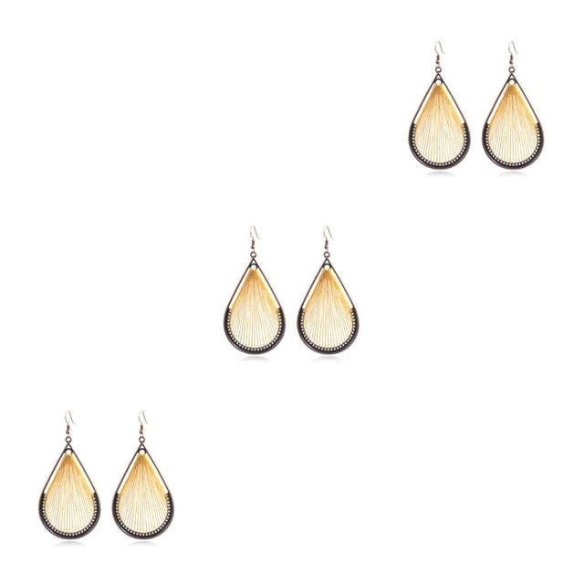 Pendientes Qarigey 2 uds moda personalidad alambre de oreja largo